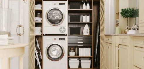 Double dryer and washer outlet